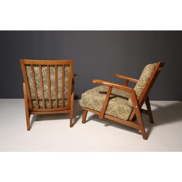 Wood Set of Mid-Century Czechoslovakian Armchairs, 1940s For Sale - Image 7 of 8