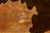 Antique 19th Century Chinese Brown Lacquer Demi-Lune Console Table | Hand-Painted Gilt Decor For Sale - Image 17 of 17
