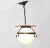 Stunning art deco amsterdamse school pendant lamp. The original glass spherical is designed by a.d. Copier and the...