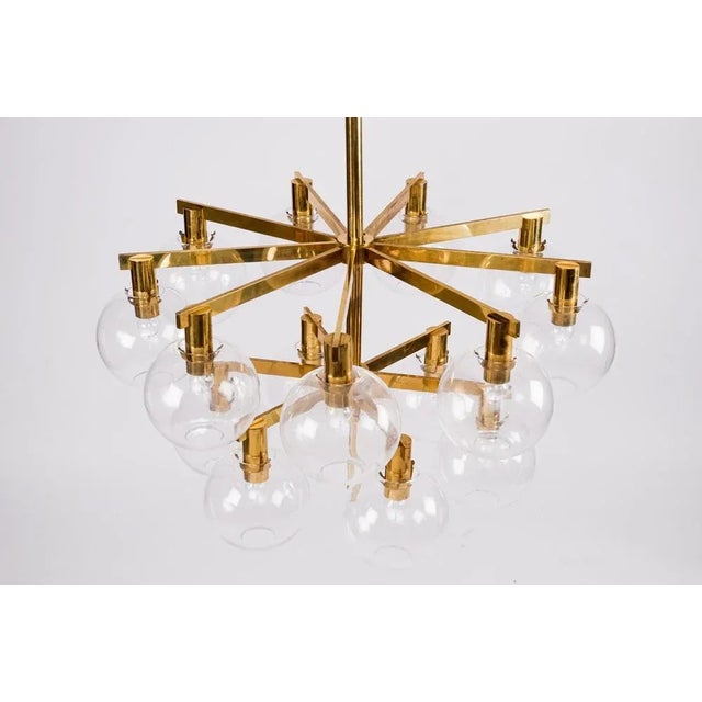 Brass Chandelier Model 348/15 from Hans-Agne Jakobsson, 1960s For Sale - Image 3 of 10
