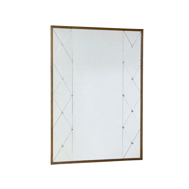 Large Mid-Century Swedish Segmented Wall Mirror, 1960 For Sale - Image 4 of 6