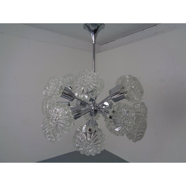 1960s Large Space Age Sputnik Hanging Lamp with 18 Glasses by Richard Essig, Gerrmany, 1960s For Sale - Image 5 of 18