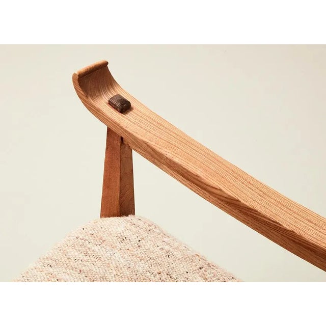 Wood Throne Armchair by Bas Van Pelt for My Home, 1940s For Sale - Image 7 of 9