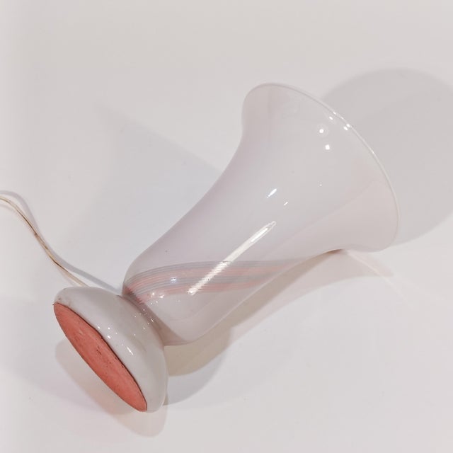 Italian Murano Glass Table Lamp from Venini, 1970s For Sale - Image 13 of 14