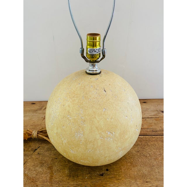 Mid-Century Modern Moonscape Cratered Table Lamp For Sale - Image 4 of 9
