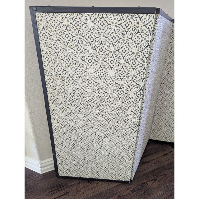 Japanese Four-Panel Screen Cherry Blossoms on Silk For Sale - Image 11 of 14