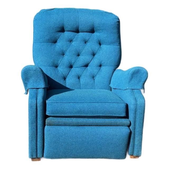 Vintage Tv Strato Lounger Recliner by Futorian in Peacock Blue For Sale