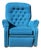 Vintage Tv Strato Lounger Recliner by Futorian in Peacock Blue For Sale