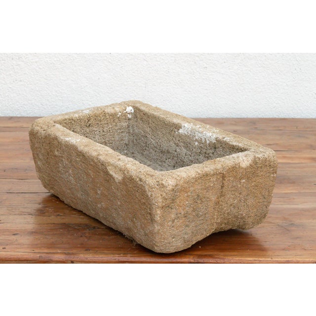 Provence Trough, Vintage Sandstone Basin Planter For Sale In Los Angeles - Image 6 of 8
