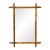 Oversized French Faux Bamboo Mirror 34" X 48" For Sale