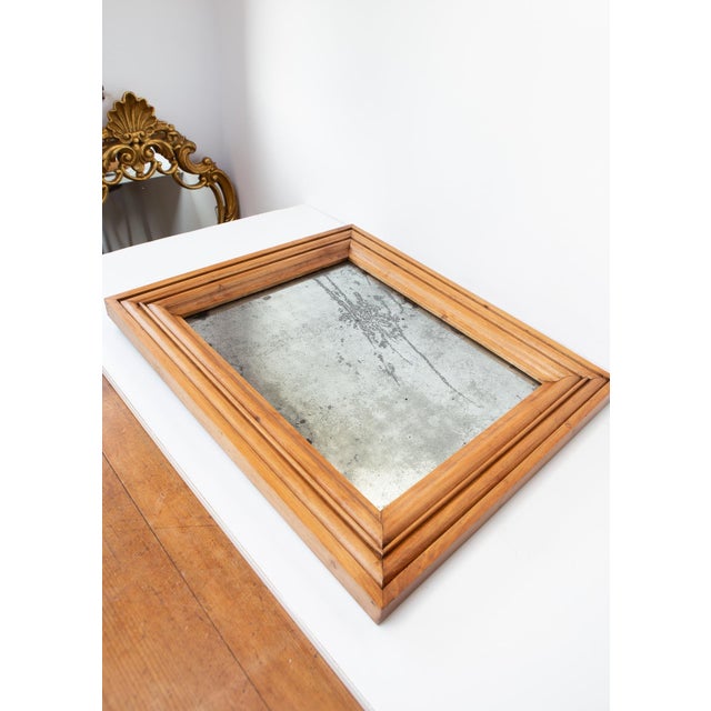 Early 19th Century Antique French Louis Philippe Charles X Style Walnut Mirror, 1830s-1940s For Sale - Image 5 of 10