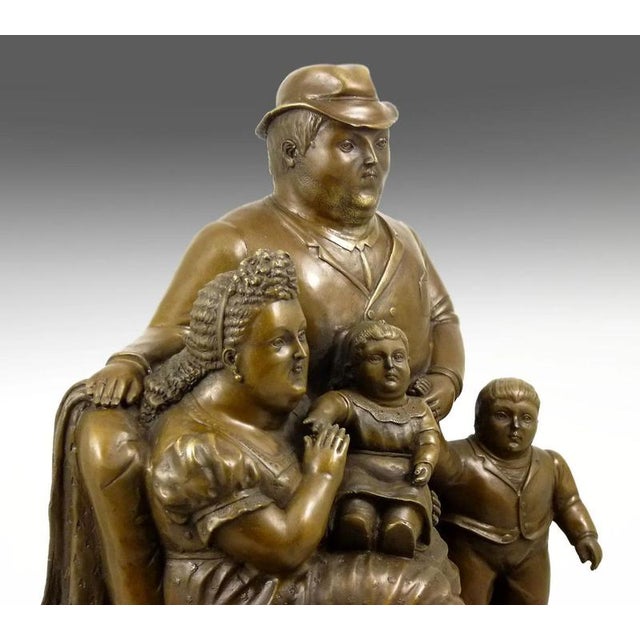 Family Sculpture, 20th Century, Bronze For Sale - Image 4 of 9