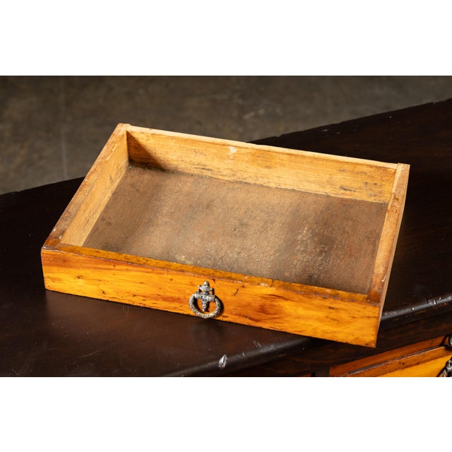 Wood Early 20th Century 16-Drawer Oak Dental Cabinet For Sale - Image 7 of 11