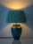 1920s Dutch Gouda Art Deco Blue Ceramic Table Lamp For Sale - Image 11 of 15