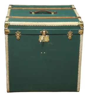 Green Womens Hat Trunk, 1920s