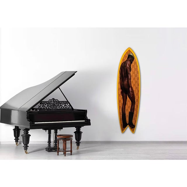 Contemporary Gucci - Epoxy Resin Surfboard by Bobbi Bennett For Sale - Image 3 of 3
