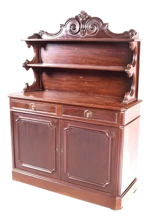 Antique Victorian Mahogany Sideboard, 1890s