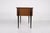 1950s: small mid-range scandinavian modernist desk w 110.5 cm x d 60 cm x h 75 cm. Usable depth (visitor side cabinet) 19...