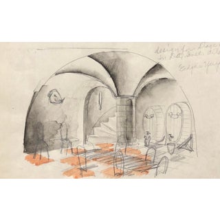 1960s Edgar Yaeger Detroit Drawing For Sale