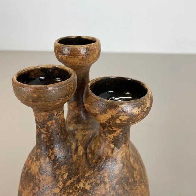 Ceramic Abstract Ceramic Studio Pottery Vase from Gerhard Liebenthron, Germany, 1970s For Sale - Image 7 of 11