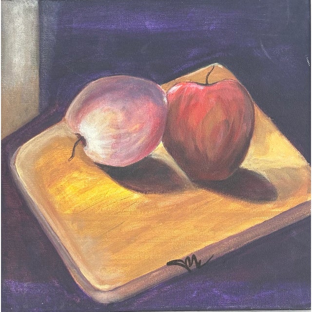 An apple a day keeps the doctor away, but what about two apples shown three times? This original work of art, a series of...