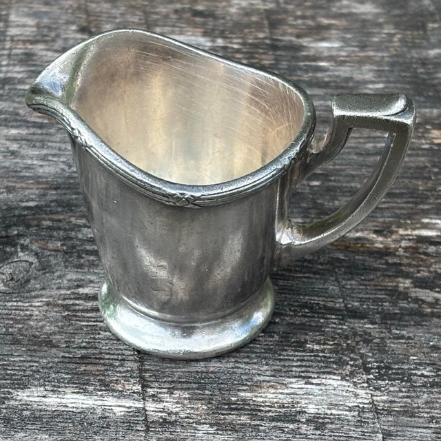 1930s 1930s Silver Plate Creamer the Weldon Hotel For Sale - Image 5 of 6