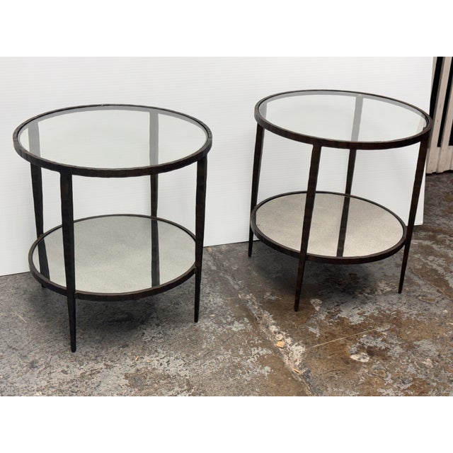 Crate & Barrel Crate & Barrel Clairemont Side Tables, Pair For Sale - Image 4 of 12
