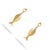 Contemporary Golden Fortune Fish Dangle Earrings, A Pair For Sale - Image 3 of 7