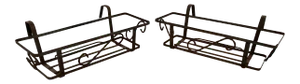 Rail Hanging Plant Holders - A Pair