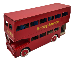 Large Vintage Wooden London Bus, 1970s