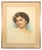 Riccardo Moretti, Portrait of Woman, Watercolor, Early 20th Century For Sale