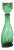 Large Green Glass Cat Decanter, Empoli, Italy, 1960s For Sale