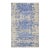 Nepalese Modern Wool and Silk 7x10 Grey & Blue Handmade Area Rug #1143458 For Sale