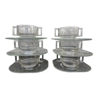 1960s Joe Colombo Six Bowls and Plates Italora Fidenza Arno Italy Postmodern Mid Century Modern For Sale