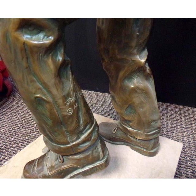 Don Hunt "Paderewski" Boy Bronze Sculpture Hand Signed For Sale - Image 11 of 11