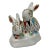 1990s Vintage Hollohaza Rabbits Figurine For Sale