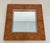 This beautiful square designer mirror is made of elm burl veneer and chrome. It is an Italian work by the famous designer...