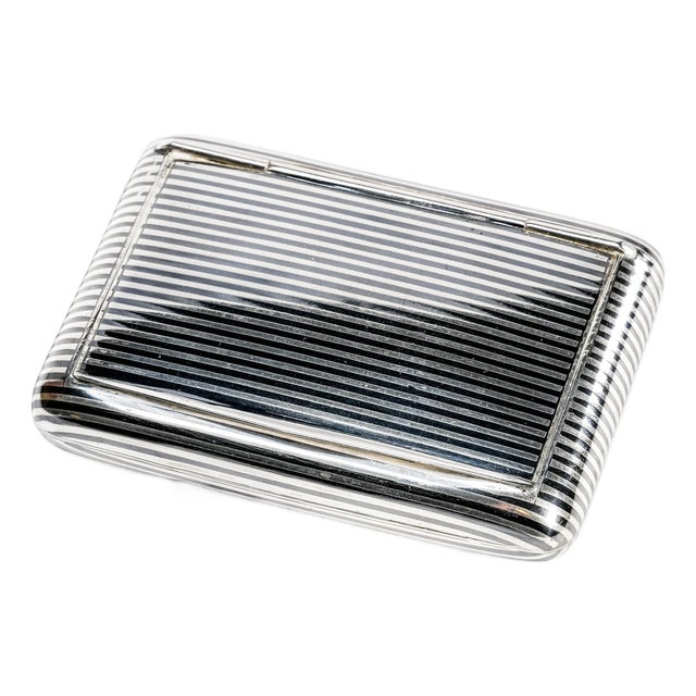 Exceptional Antique European Continental 900 Silver Niello Case Snuff Box Tobacciana Luxury Silver Collectible For Sale