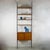 A beautiful rare and substantial Italian midcentury Floor to Ceiling veneered wood bookcase or modular wall unit. It...