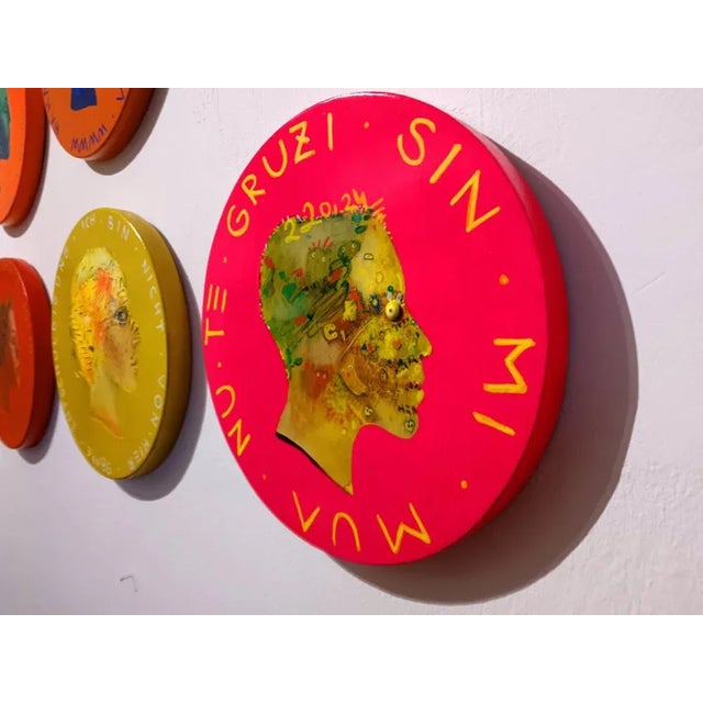 Contemporary Natasha Lelenco, Currency #165, 2023, Mixed Media For Sale - Image 3 of 8