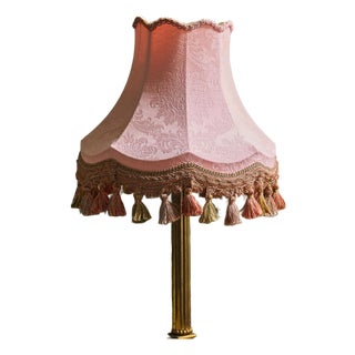 The Rose Quartz Damask Lampshade (Large) For Sale