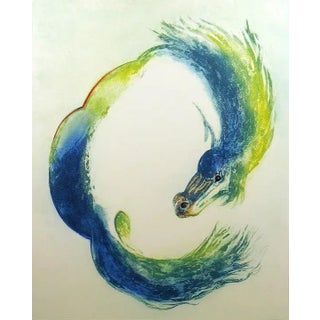 William Papas "Jade" Horse Hand Signed & Numbered Artwork Etching, 1980s For Sale