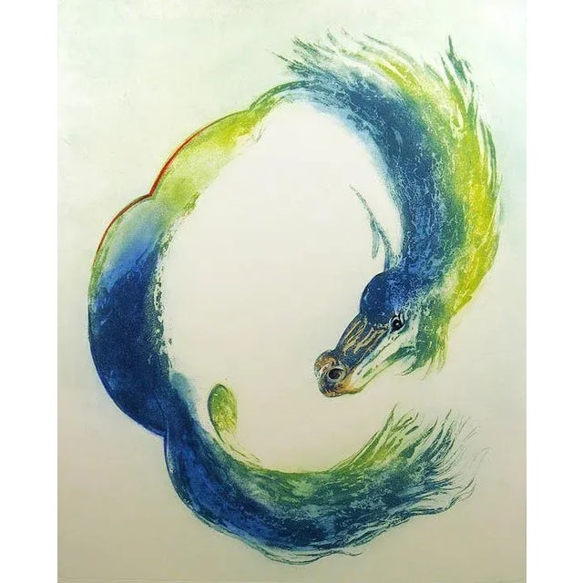 William Papas "Jade" Horse Hand Signed & Numbered Artwork Etching, 1980s For Sale