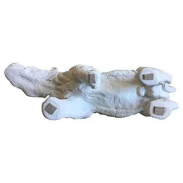 Plaster Rhinoceros Sculpture, C1970 For Sale - Image 11 of 12