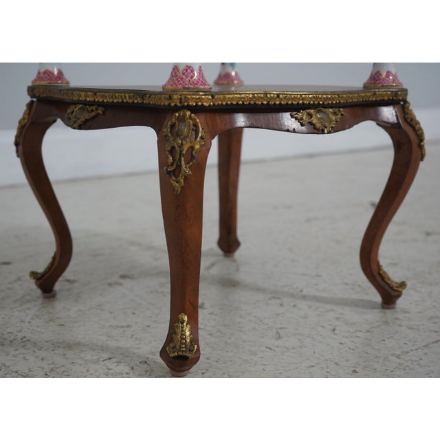 1900 - 1909 Vintage French Style 3 Tier Etagere What Not Lamp Table For Sale - Image 5 of 14