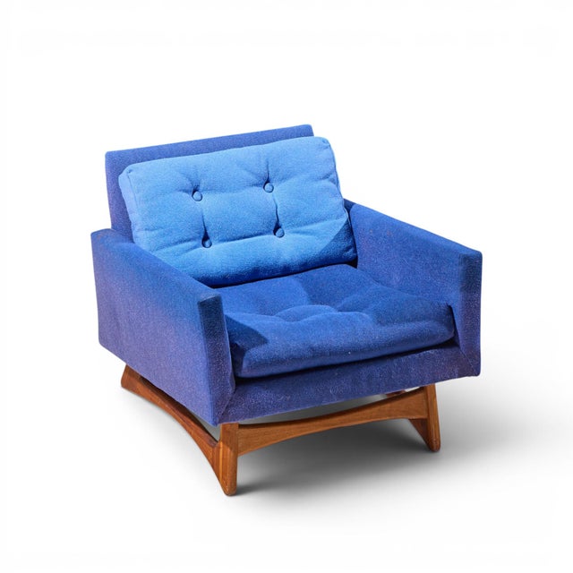 Adrian Pearsall for Craft Associates 2406-C Mid Century Walnut Lounge Chair For Sale - Image 9 of 9