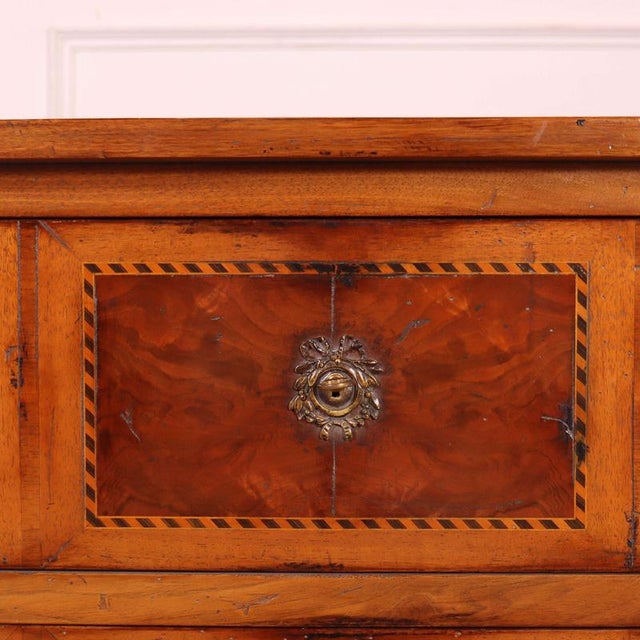 Wood French Commode in Walnut, 1880 For Sale - Image 7 of 11