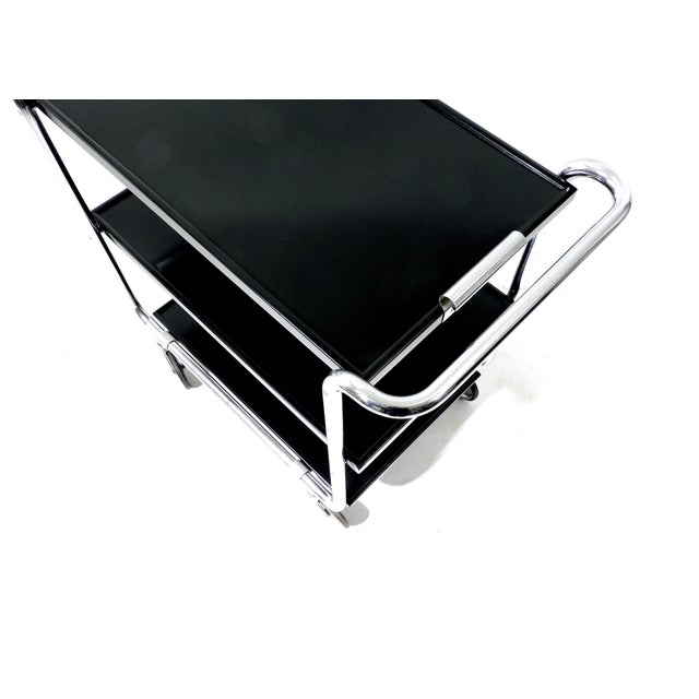 Swiss Vintage Bauhaus Tea Cart by Bigla, 1940 For Sale - Image 17 of 18