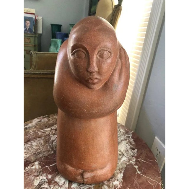 1950s Mid-Century Modern Abstract Statue of a Woman For Sale - Image 9 of 13