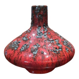 UFO-Shaped Fat Lava Vase For Sale